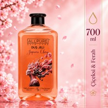 Allpure Duş Jeli Japanese Cherry (700 ml Romantik Kır Çiçekleri - Sülfat/tuz Içermez)-Aile Boyu