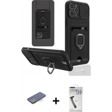 Marsilyan™- iPhone 12 Pro Max Kılıf Vadi Form Prime - Şeffaf Uv Polymer Nano Ekran Koruyucu + Renkli Kamera Lens Koruma Cam - Mı