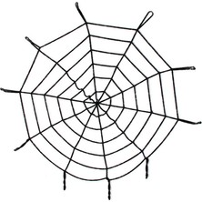 Zero Land Ilkeshop Halloween Cadılar Bayramı Örümcek Ağ Dekor Siyah 1.5 Metre