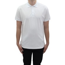 Santa Fistan Store Erkek Düz Spor Kesim Dar Kalıp Cepsiz Polo Yaka T-Shirt