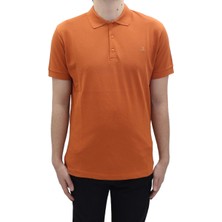 Santa Fistan Store Erkek Düz Spor Kesim Dar Kalıp Cepsiz Polo Yaka T-Shirt