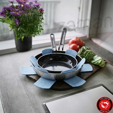 Olur O Zaman Keçe Tava ve Tencere Koruyucu - Çizilme Önleyici Ayırıcı 3 Adet