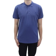 Santa Fistan Store Erkek Düz Spor Kesim Dar Kalıp Cepsiz Polo Yaka T-Shirt