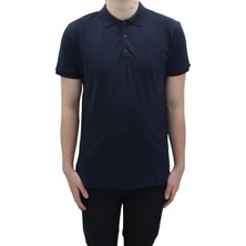 Santa Fistan Store Erkek Düz Spor Kesim Dar Kalıp Cepsiz Polo Yaka T-Shirt
