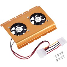 Alfais 4222 Çiftli HDD Harici Disk Kasa İçi Soğutucu Fanı Alüminyum Malzeme ile Yüksek Performans