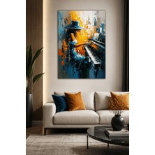 Artopio Modern Piyano Temalı Ahşap Mdf Soyut Duvar Tablosu Dijital Baskı Ev Ofis Dekorasyonu