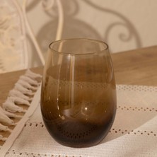 Rakle Polo 4'lü Meşrubat Bardak Seti - Kahverengi - 570 ml