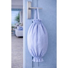 Yuvol Pötikareli Kırmızı Kumaş Poşetlik 50X30 cm Poşet Organizeri, Mutfak Poşet Düzenleyici