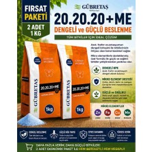 Gübretaş 2 Adet 20.20.20+Me (Klorsuz Yaprak-Damlama Gübresi)