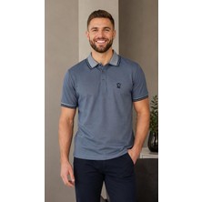 Roballi Regular Fit Polo Yaka Düz Pamuklu Erkek Siyah Kısa Kol Tişört