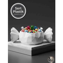 Xoa Collection Lovy Şekerlik Dekoratif Kase – 3D Baskı Plastik Modern Tasarım Şekerlik, Çikolata & Atıştırmalık Sunum Kabı