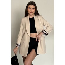Moda Armanc Kadın Blazer Ceket Oversize Uzun | Lepoar Astarlı Klasik Şık Ofis & Günlük