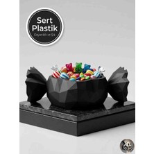 Xoa Collection Lovy Şekerlik Dekoratif Kase – 3D Baskı Plastik Modern Tasarım Şekerlik, Çikolata & Atıştırmalık Sunum Kabı
