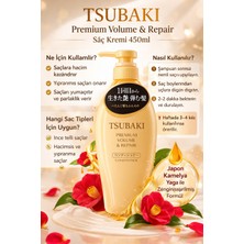 Tsubaki Hacim Veren & Onarıcı Etkili Saç Kremi 450 ml Nemlendirici Özellikli Japon Kamelya Yağı