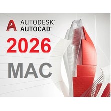 Autodesk Autocad 2026 (Mac) - 1 Mac 2 Yıl Serial Kod Full Sürüm