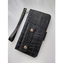 Luna Luster Hakiki Deri Telefon Bölmeli Büyük Boy Portföy Cüzdan El Çantası Araç Içi Düzenleyici