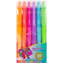 Serve Berry 0.7mm Jel Kalem 6lı Renkli Set Hızlı Kuruyan Mürekkep ile Üstün Yazma Deneyimi