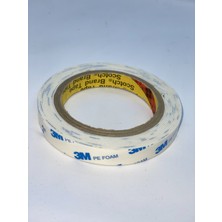 3m 9R110W Çift Taraflı Beyaz Köpük Bant 15 mm Genişlik 2 Metre Uzunluk Ekstra Güçlü Yapışkan
