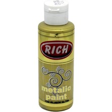 Rich MET-120-0724 Altın Renkli Metalik Boya Özellikli 120 cc Klasik Hobi Boyası