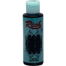 Rich 2238 Siyah Akrilik Boya 120 cc Çok Amaçlı Kullanım İçin Su Bazlı Standart Boya