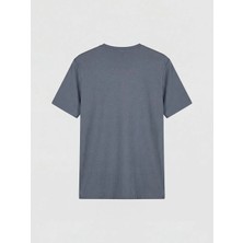 LC Waikiki Indigo Loose Fit Basic Dry Touch Tişört