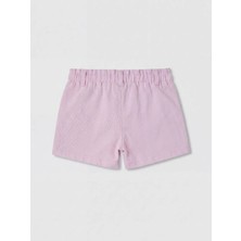 LC Waikiki Lila Kız Çocuk Payetli Gabardin Şort