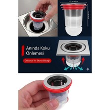 Neler Geldi Neler Tuvaletl Banyo Duş Giderleri Için Süzgeç Çek Valfi Koku Önleyici, Böcek Geçirmez, Çekirdekli