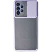 Prativas Galaxy A33 5g Kılıf Palm Buzlu Kamera Sürgülü Silikon - Lila