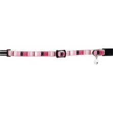 Peri Store Yavru Kedi Boyun Tasması, Zilli, Pembe, 16-32CM