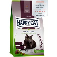 Happy Cat Weide Lamm Kuzu Etli Kısırlaştırılmış Kedi Maması 4 Kg