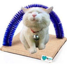 Peri Store Bypet Fırçalı Kedi Kaşınma Sürtünme ve Masaj Tahtası (Mavi)