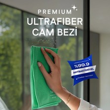 Silva Ultrafiber Premium Cam Bezi – Yeşil (40x40 cm)