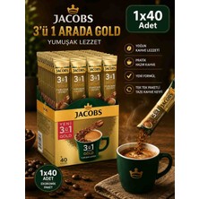 Jacobs 3’ü 1 Arada Gold Hazır Kahve 40’lı Stick Paket Yumuşak Lezzetmarka: