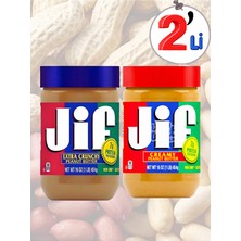 Jif Fıstık Ezmesi Seti - Extra Crunchy 454G & Creamy 454G 2'li Paket
