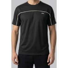 Slazenger 3615 Erkek Bisiklet Yaka Şerit Detaylı Tişört Regular Fit