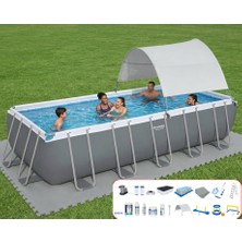 Bestway Gölgelikli Prefabrik Full Havuz Seti 640X274X132CM BW576 5611Z