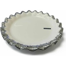 Roy King Sofia Silver Yuvarlak Sunum Tabak 31 cm