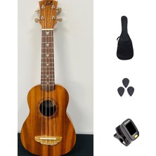 Puka PK51 Soprano Ukulele Seti Tam Set Maun Ağacı ile Premium Ses Kalitesi