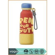Vagonlife Vagonlıfe 550 ml Çelik Termos Matara 6 Saat Sıcak Soğuk Plastik Korumalı Sızmaz Koku Yapmaz