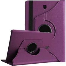 Peri Store Galaxy Tab A 10.5 T590 T595 T597 ile Uyumlu Kılıf 360 Dönebilen Standlı Mor