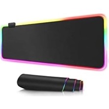 Peri Store Blueforce 80X30CM Rgb Işıklı Gaming Oyuncu Xl Mouse Pad Düz Xl Siyah Glowing