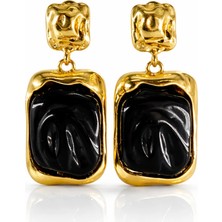 Felix Accessories Orlena Doğal Form Taş Küpe