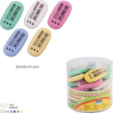Ark Pastel Renkli Yumuşak Silgi Karışık Renk 15 Adet