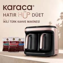 Karaca Rosegold Yüksek Performanslı Türk Kahvesi Makinesi 10 Fincan Kapasiteli Sesli Uyarılı Otomatik Kapanmalı Kolay Temizlik Sunan Kompakt Tasarım
