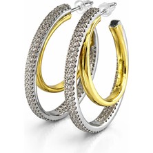 Felix Accessories Pavé Halo Halka Küpe