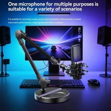 Peri Store Rgb USB Condenser Microphone – Studio Kalitesinde Kayıt, Gürültü Azaltmalı Profesyonel Mikrofon, Oyun Yayını ve Podcast Için Kardioid Mikrofon, Metal Gövdeli Standlı | X3R