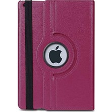 Peri Store iPad 10.2'' 7. Nesil (A2197-A2200-A2198) Için Kılıf 360 Rotating Stand Deri Mor [ipad 10.2 ile Uyumlu Kılıf - Mor]