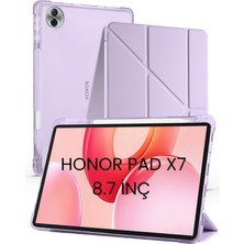Peri Store - Honor Pad X7 8.7 Inç ile Uyumlu Standlı Kalem Bölmeli Uyku Modlu Akıllı Tablet Kılıf Kapak - Çok Renkli 2