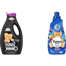 Peri Store Yumoş Sıvı Deterjan Siyahlar Için Canlandırıcı Bakım 1690 ml ve Yumoş Çamaşır Yumuşatıcısı Lilyum 1440 ml