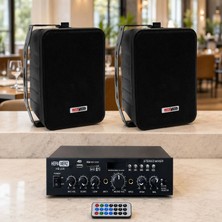 Lastvoice Ekonomi Wall Paket-2B Anfi ve Duvar Hoparlörü Seti (1 ANFİ + 2 HOPARLÖR)